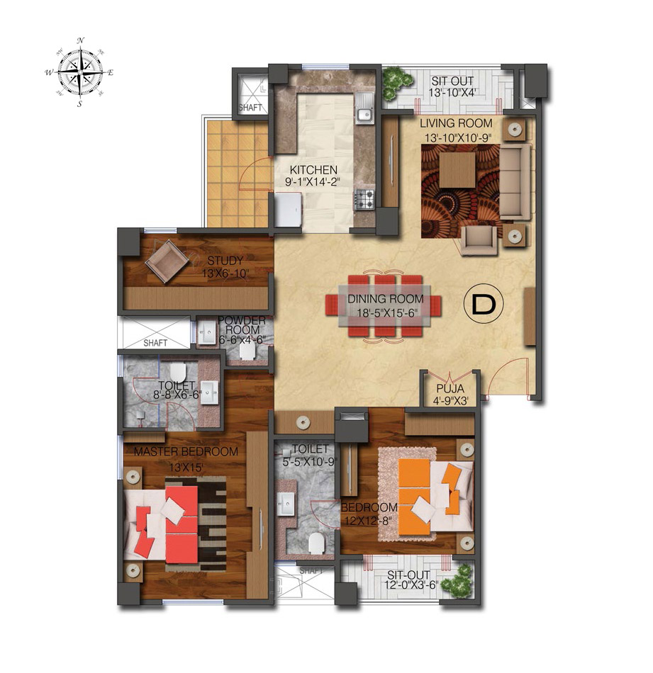 floor plan Level 4,7 & 11